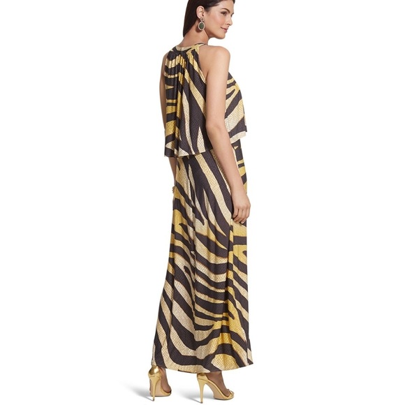 Chicos Golden zebra maxi dress ❤️ - Picture 4 of 10
